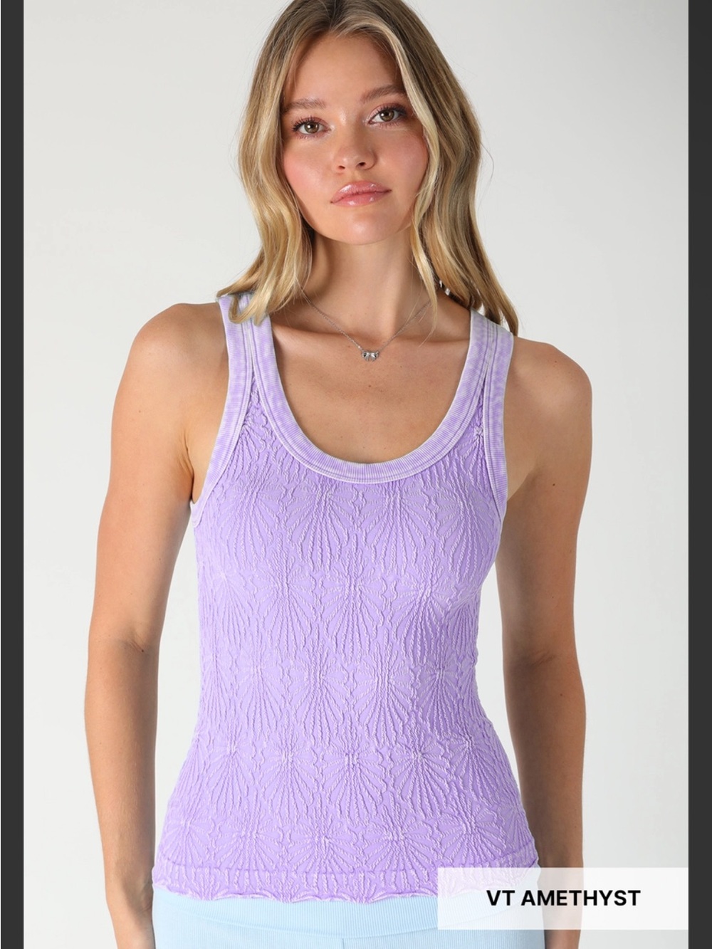 Nikibiki Vintage Reversible Lace Top Amethyst color - Women BRAND NEW no tags
